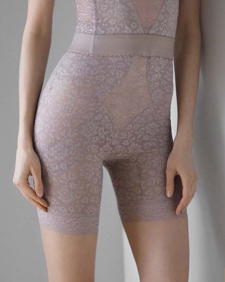 "No Top Roll" High Waist Thigh Shaper image number 1
