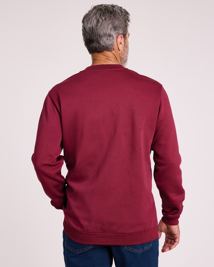 John Blair® Supreme Fleece Long-Sleeve Stripe Sweatshirt image number 3