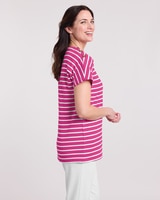Essential Knit Dolman Button Trim Top thumbnail number 2