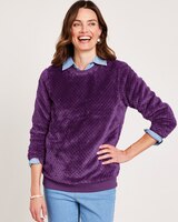 Cozy Textured Fleece Top thumbnail number 1
