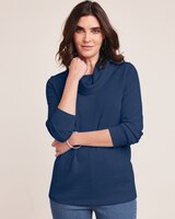 Soft Knit Cowl Neck Top thumbnail number 1