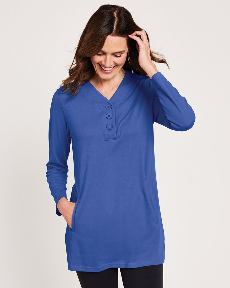 Essential Knit Pocket Tunic image number 3