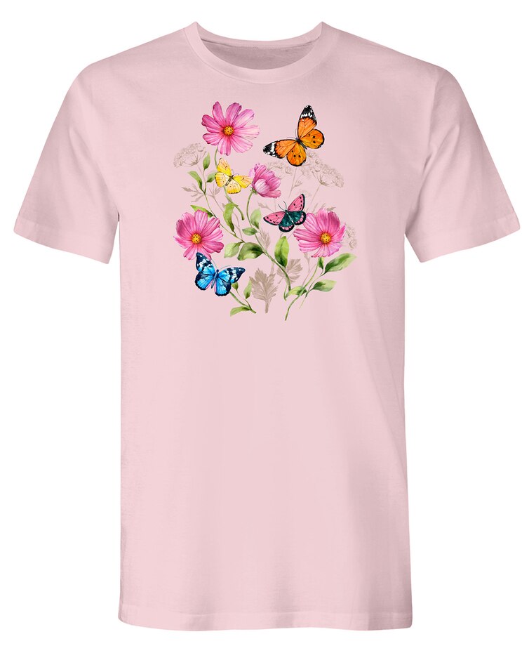 Cosmos Butterflies Graphic Tee image number 1