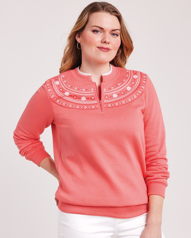 Printed Yoke Sweatshirt image number 1