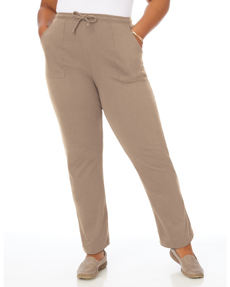 Essential Knit Drawstring Pull-On Pants image number 1