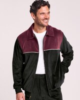 John Blair® Velour Colorblock Jacket thumbnail number 1