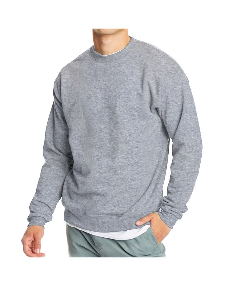 Men's Crew Neck Fleece-Lined Pullover Sweater image number 1