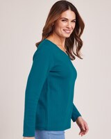 Sweetheart Pointelle Top thumbnail number 3