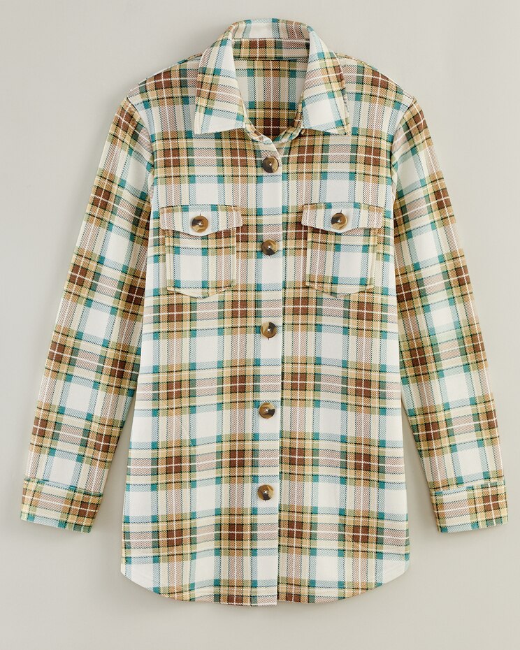 Better-Than-Basic Fleece Shirt Jacket image number 1