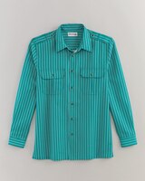 John Blair® Long-Sleeve Linen-Look Pilot Shirt thumbnail number 1