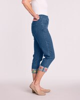 DenimEase Embroidered Cuff Jeans thumbnail number 2