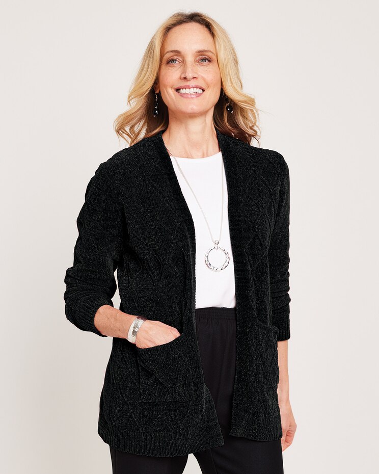 Alfred Dunner® Long Open Cardigan Sweater image number 1