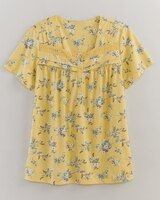 Pintuck and Lace Capri Pajamas thumbnail number 1