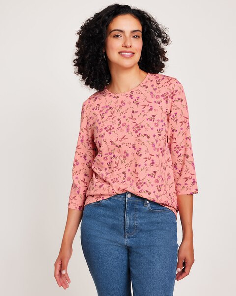 Three-Quarter Sleeve Anytime Tee