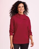 Essential Knit Split Neck Top thumbnail number 1