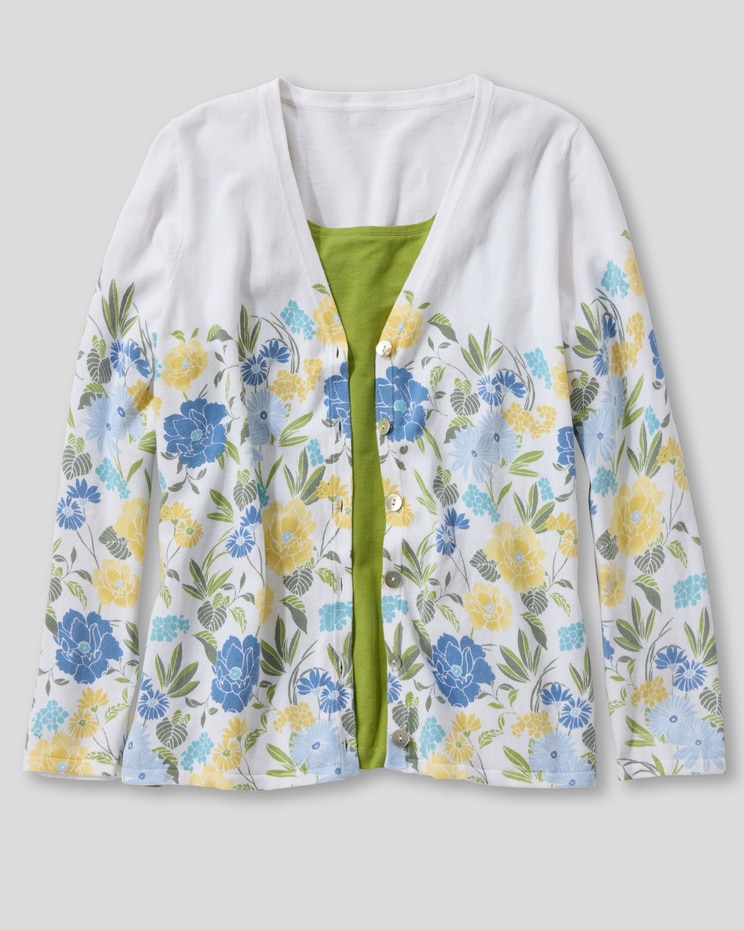 Zen Garden Floral-Print Cardigan image number 2