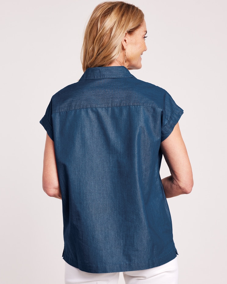 DenimLite Dolman Top image number 3