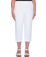 Alfred Dunner® Stretch Waist Accord Capri with Button Hem thumbnail number 1