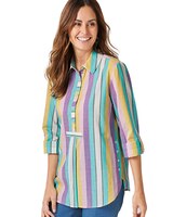 Haband Women’s Button Accent Cotton Tunic thumbnail number 1