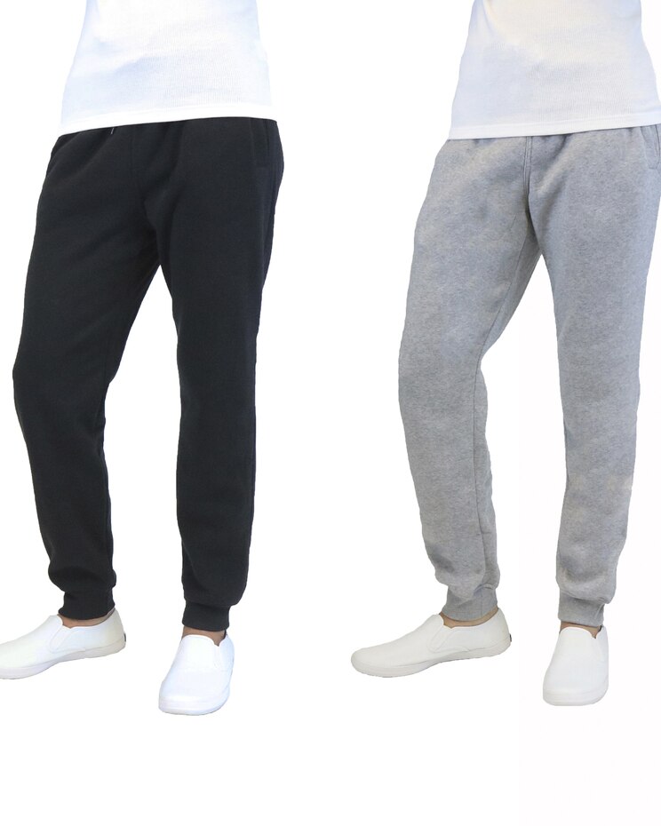 Galaxy by Harvic Fleece-Lined Jogger Sweatpants-2 Pack image number 1