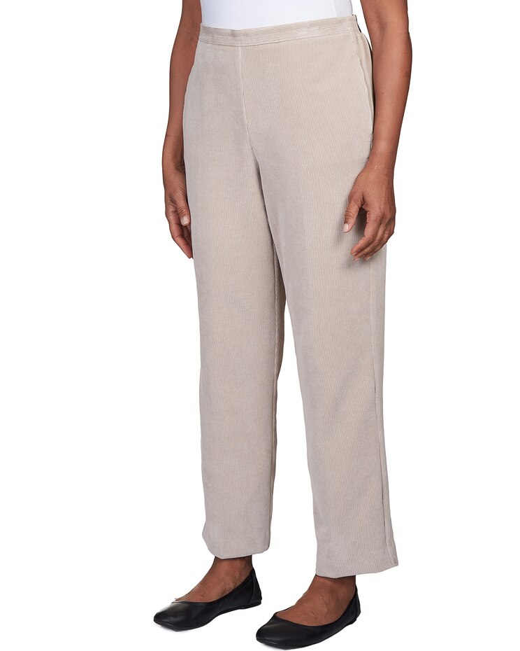 Alfred Dunner® St.Moritz Corduroy Regular Fit Short Length Pant image number 5