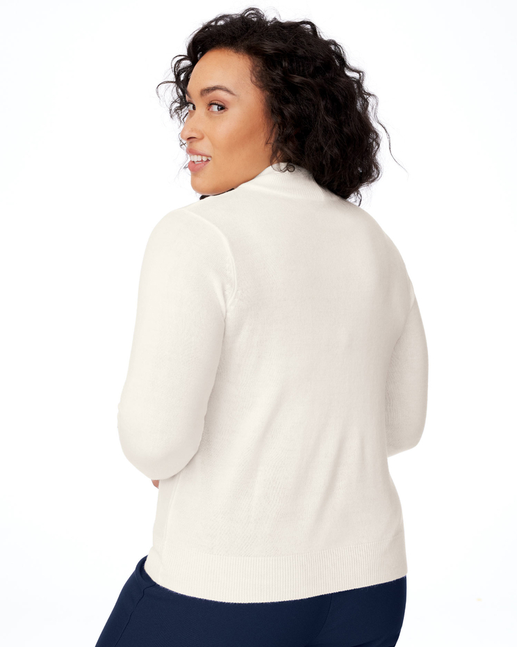 Cashmere-Like Long-Sleeve Sweater image number 2