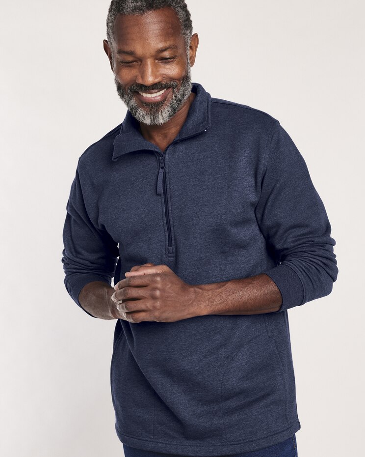 John Blair Supreme Fleece Half-Zip Sweatshirt image number 1