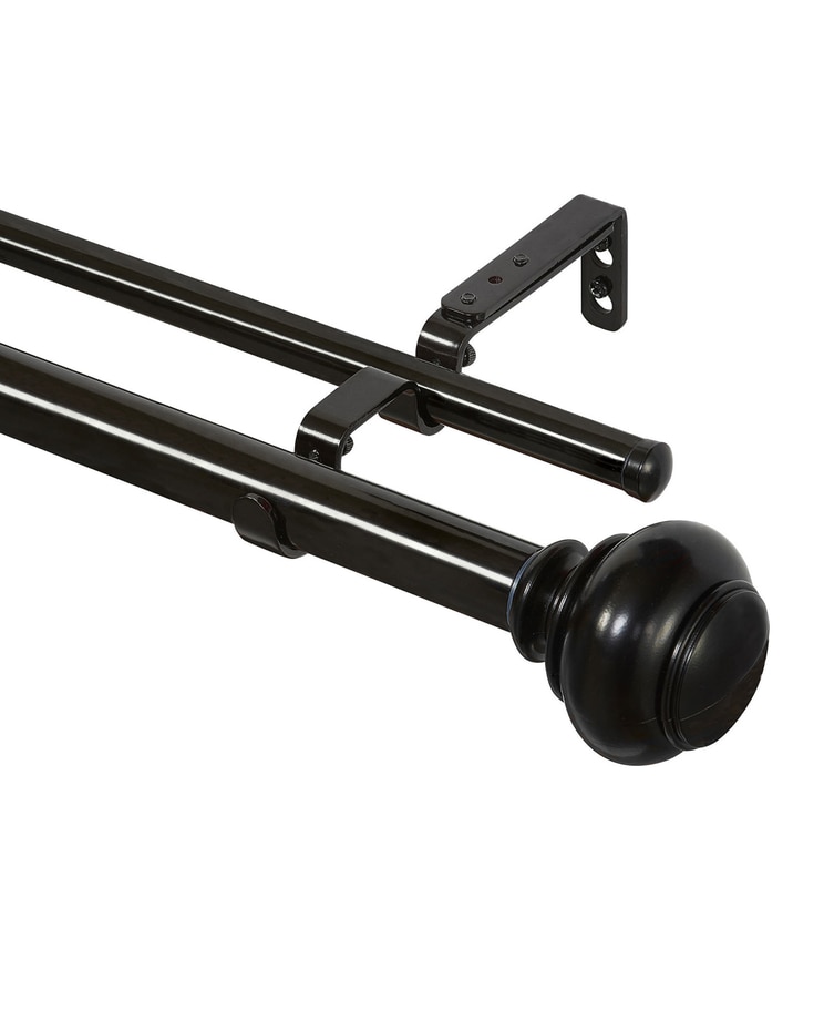 Brenner Bruno ll Decorative Double Rod & Finial  image number 2