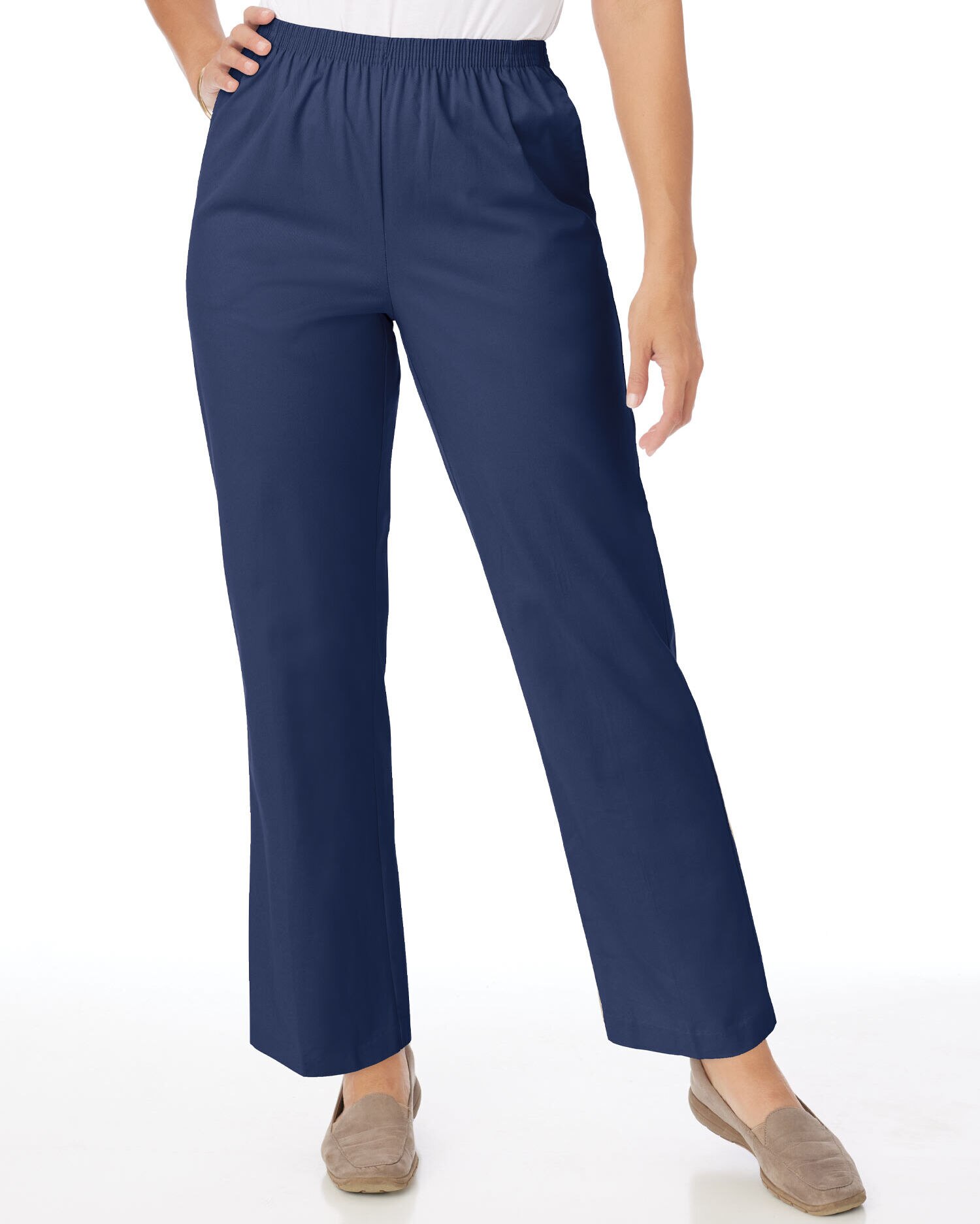 Alfred Dunner Stretch Twill Pants Blair