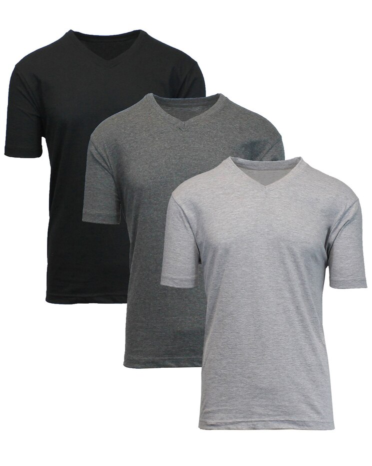 Men's Short Sleeve V-Neck Tee- 3 Pack image number 1