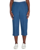 Alfred Dunner® Classic Fit Denim Capri Pant with Pockets thumbnail number 1