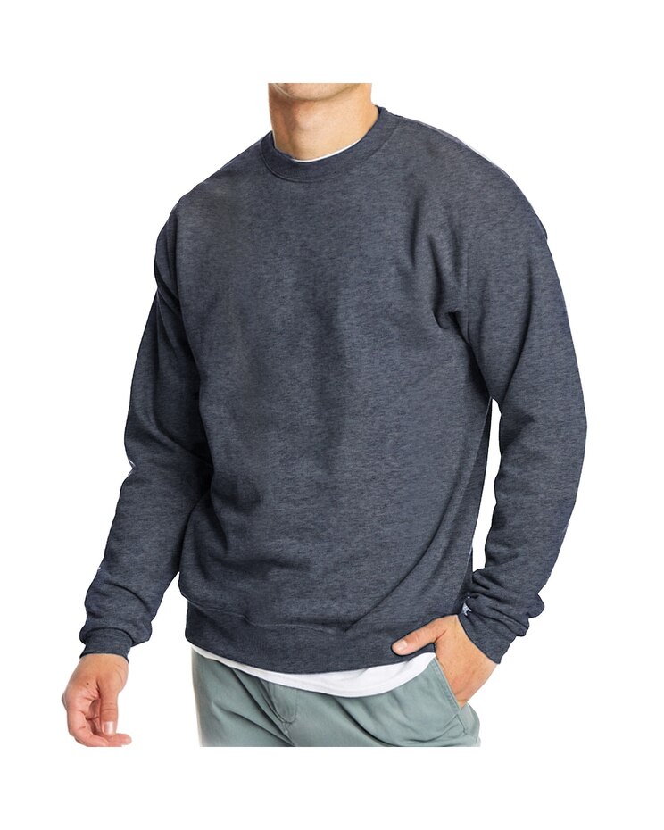 Men's Crew Neck Fleece-Lined Pullover Sweater image number 1