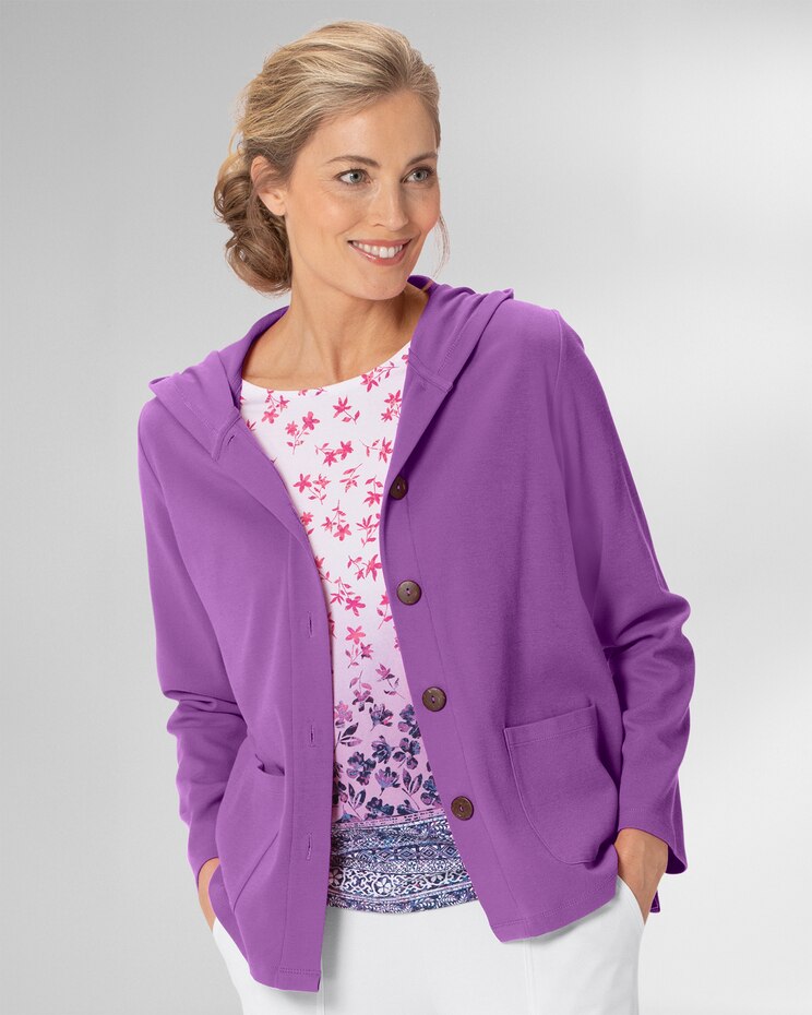 Everyday Knit Hooded Cardigan image number 1