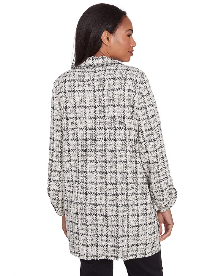 Ruby Rd® Go Wild Tweed Plaid Jacket image number 2
