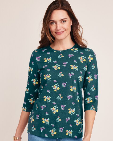 Three-Quarter Sleeve Anytime Tee