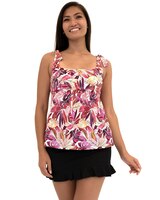 Fit 4 Ur C's Kapalua Square Neck tie Shoulder Empire Top thumbnail number 1