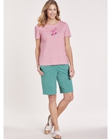 Embroidered Bermuda Shorts Set thumbnail number 1