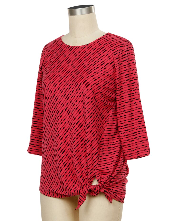 N Touch Anita Stripe Tie Top image number 2