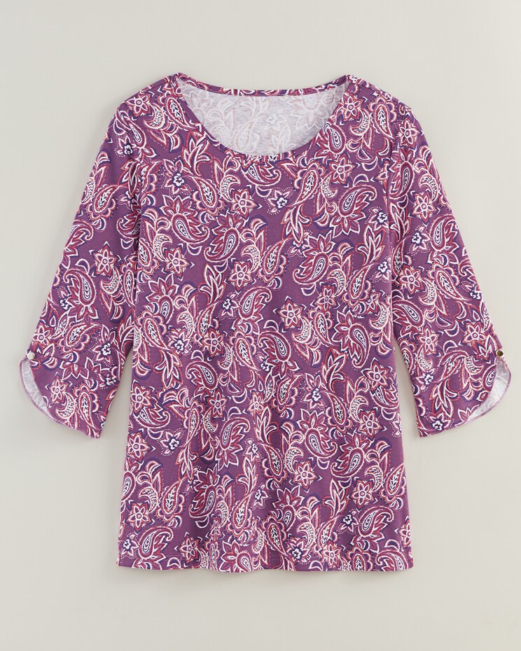 Essential Knit Tulip Sleeve Top image number 1