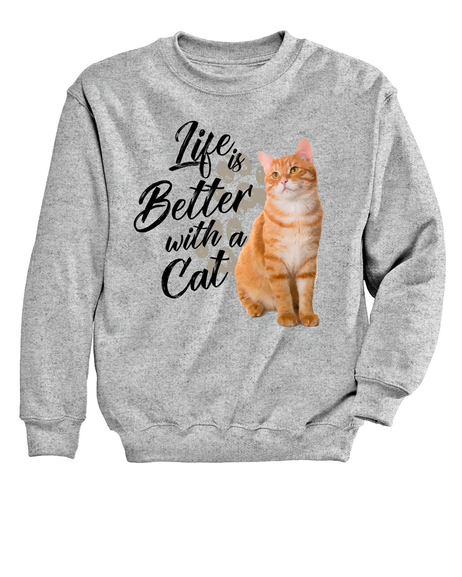 Life Better Cat Graphic Sweatshirt Blair
