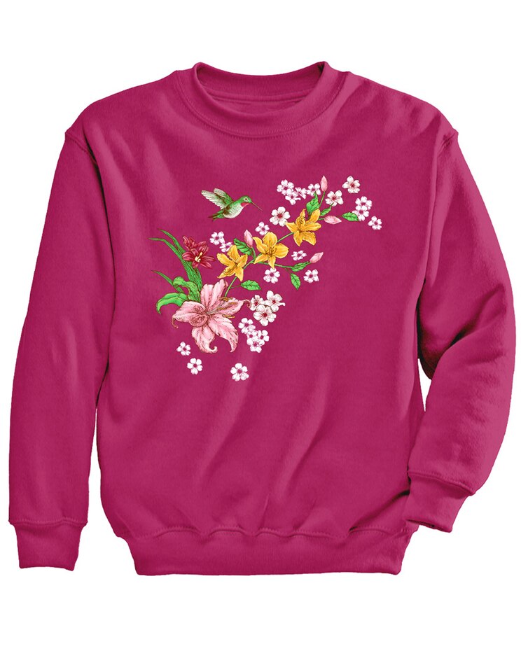 Floral Blossoms Graphic Sweatshirt image number 1