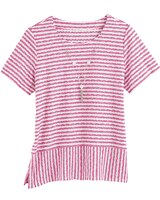 Alfred Dunner® Stripe Top with Necklace thumbnail number 2