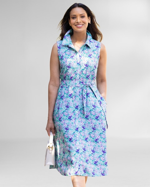 Fresh-Cut Flowers Shirtdress