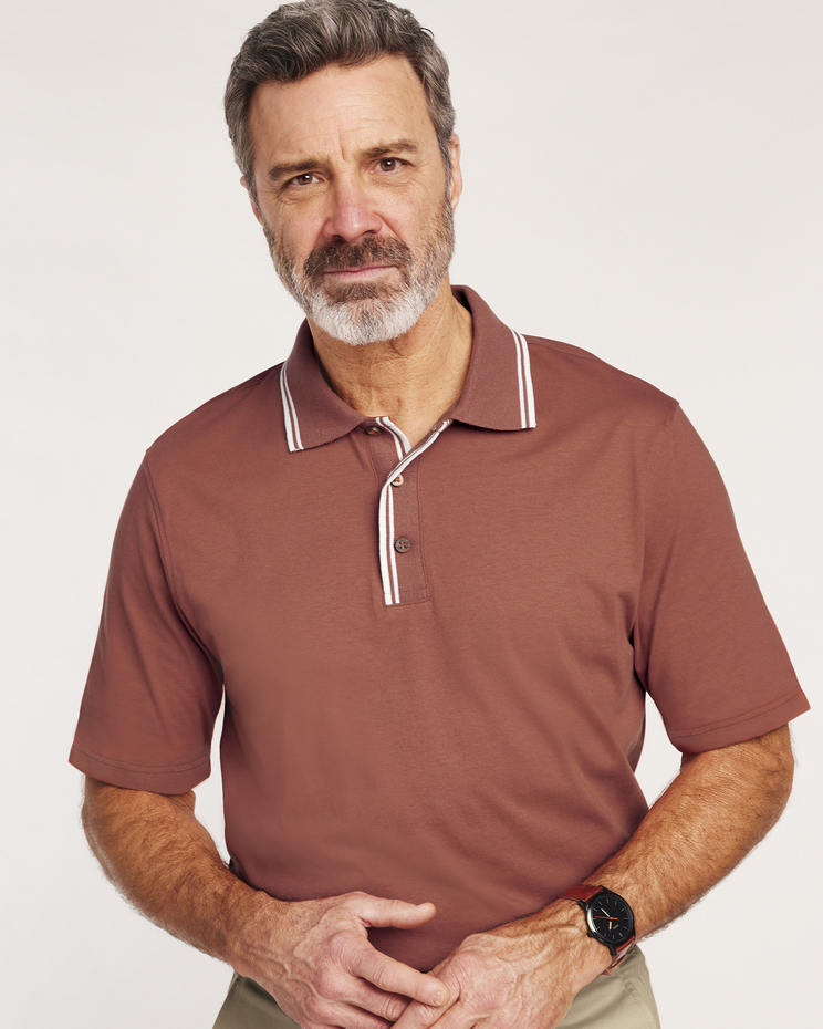 John Blair Knit Tipped Polo image number 2