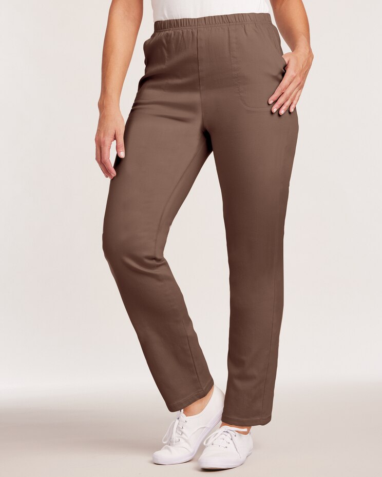DenimEase Full-Elastic Classic Pull-On Jeans image number 1