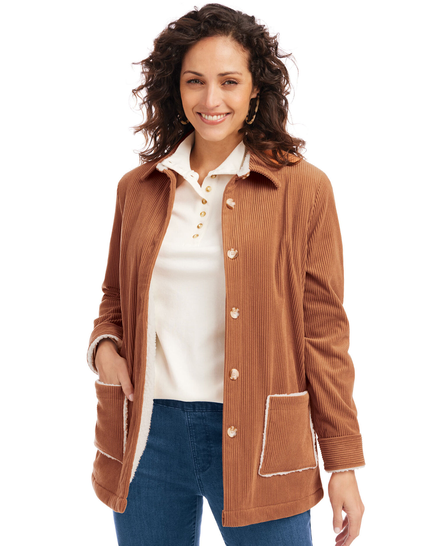 Sherpa Lined Corduroy Jacket