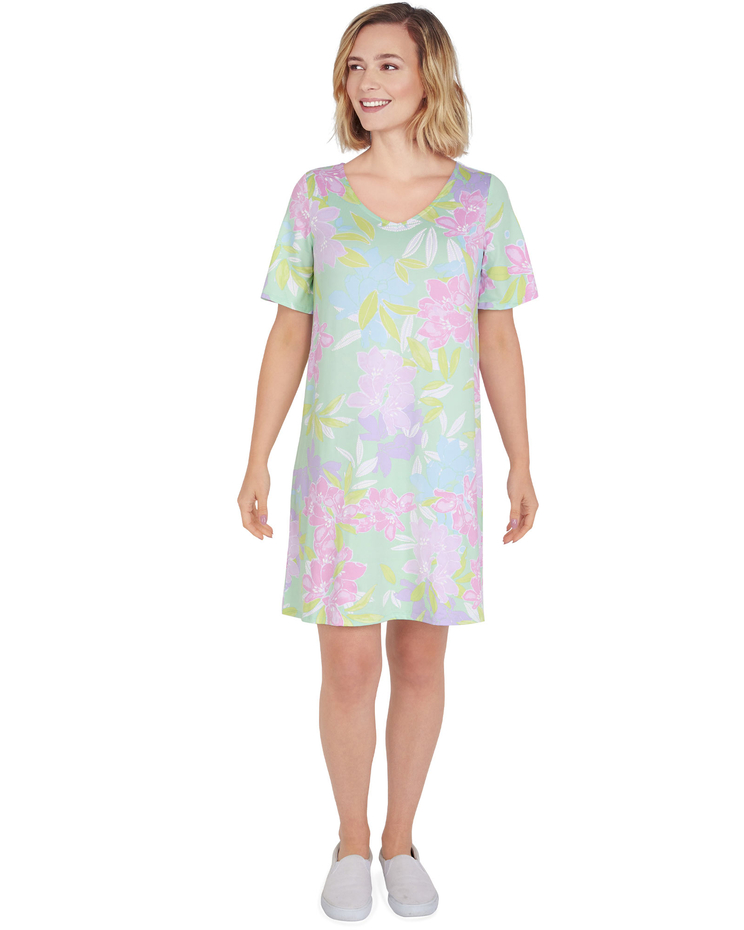 Ruby Rd® Hawaiian Floral Print Dress image number 1