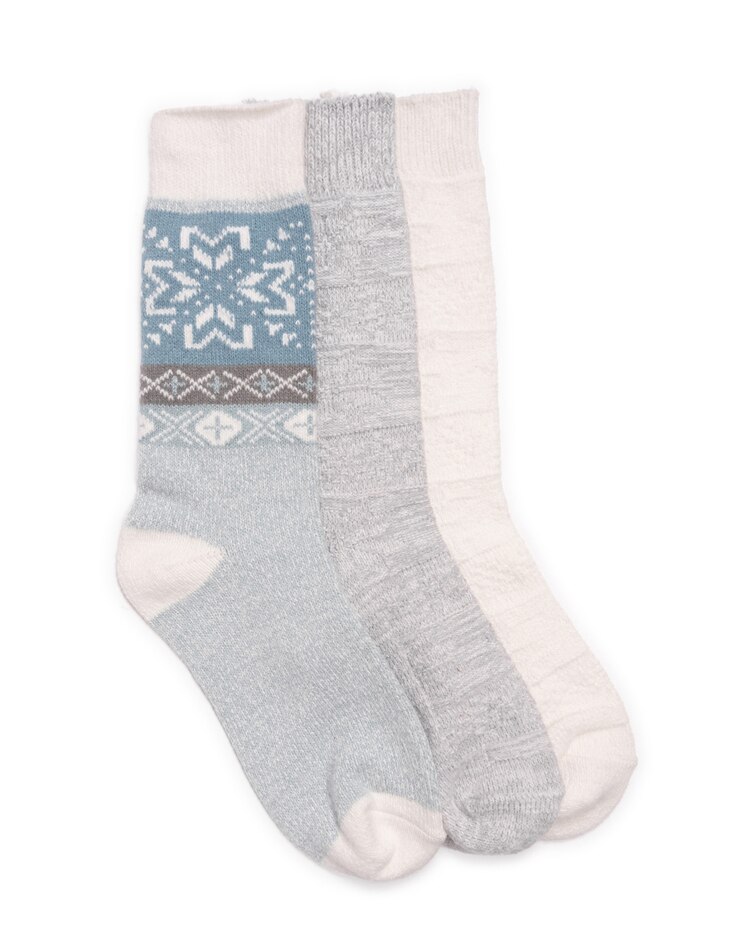MUK LUKS Boot Socks 3pr image number 1