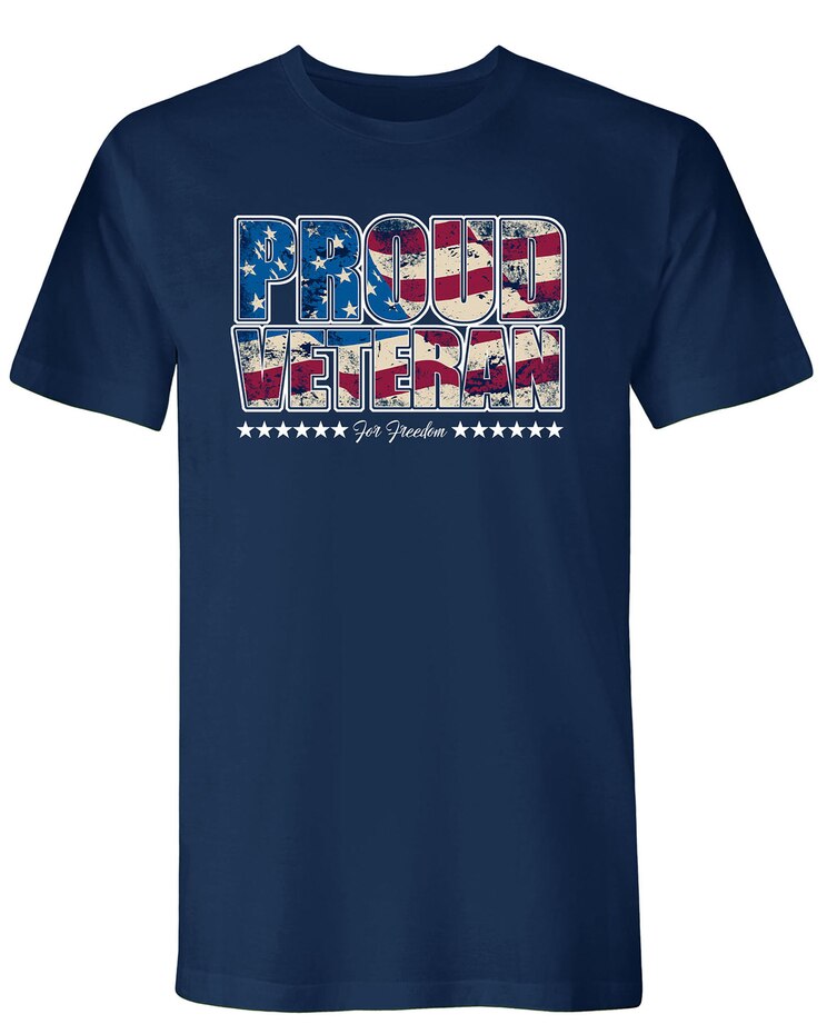 Proud Veteran Short Sleeve Graphic Tee image number 1