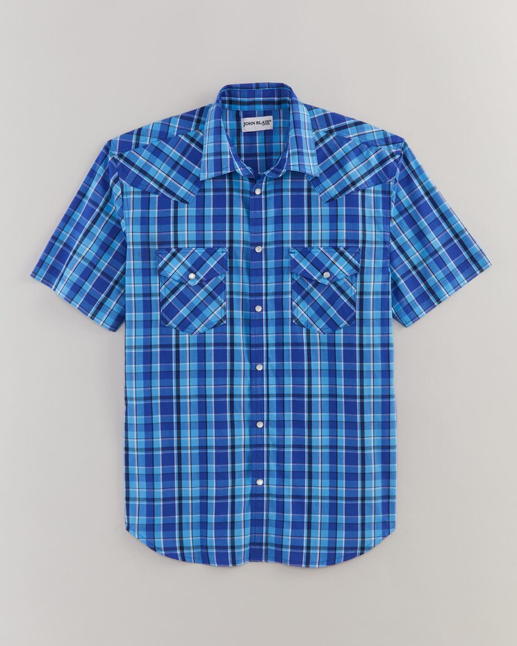 John Blair Short-Sleeve Snap-Front Shirt image number 1